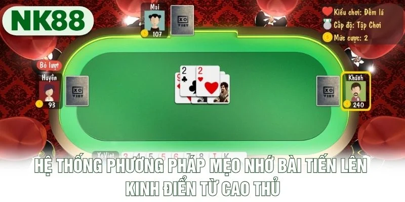 Hệ thống phương pháp mẹo nhớ bài Tiến Lên kinh điển từ cao thủ Hệ thống phương pháp mẹo nhớ bài Tiến Lên kinh điển từ cao thủ