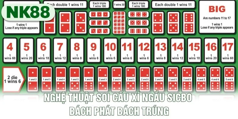 Nghệ thuật soi cầu xí ngầu Sicbo bách phát bách trúng Nghệ thuật soi cầu xí ngầu Sicbo bách phát bách trúng